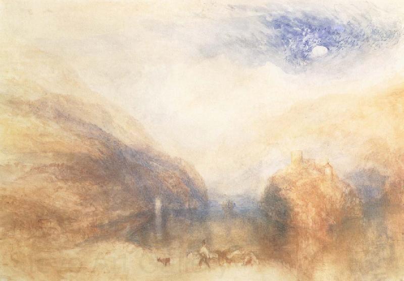J.M.W. Turner The Lauerzersee with on Mythens Spain oil painting art